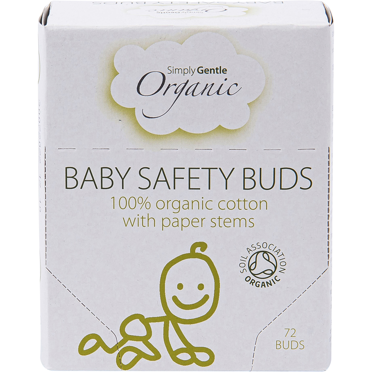 Simply Gentle Organic - Baby Safety Buds 72pk