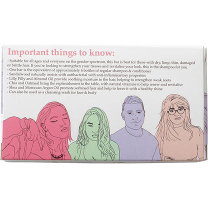 Shampoo With A Purpose - Shampoo & Conditioner Bar Dry or Damaged Hair 135g