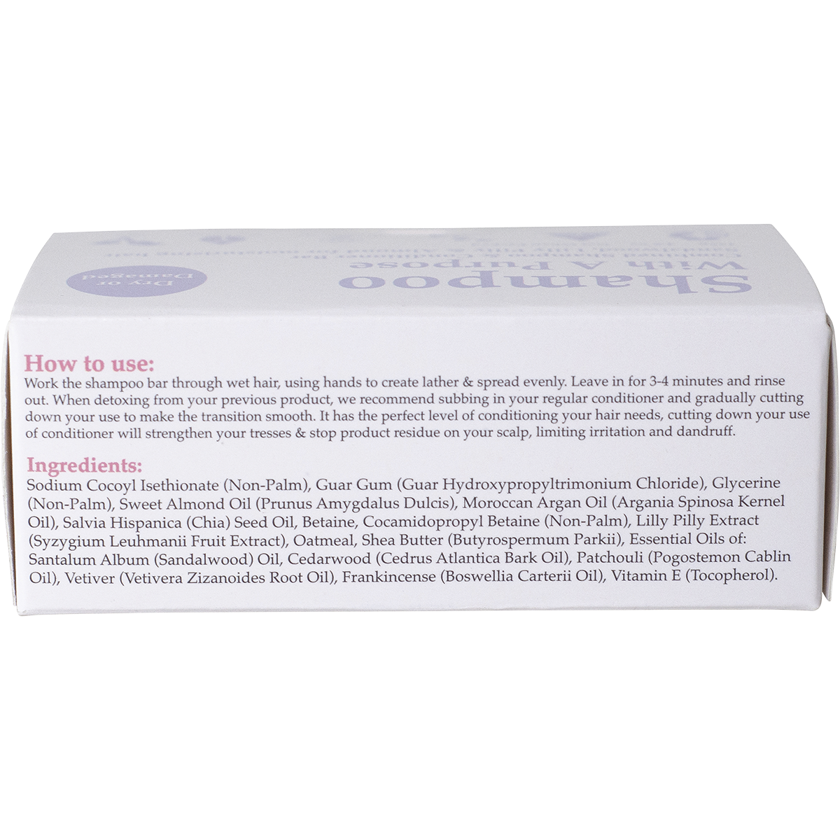 Shampoo With A Purpose - Shampoo & Conditioner Bar Dry or Damaged Hair 135g