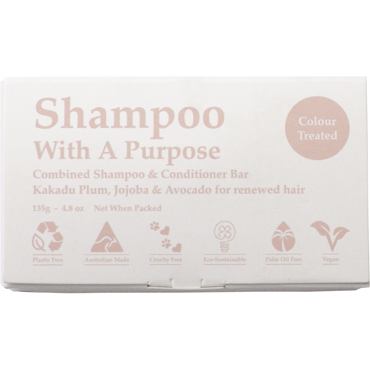 Shampoo With A Purpose - Shampoo & Conditioner Bar Colour Treated Hair 135g