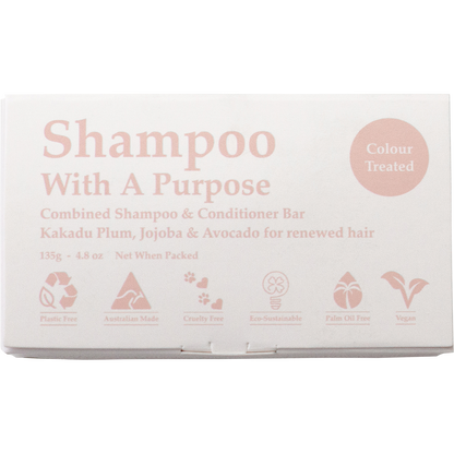 Shampoo With A Purpose - Shampoo & Conditioner Bar Colour Treated Hair 135g
