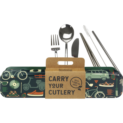 Retro Kitchen - Retro Man Stainless Steel Cutlery Set