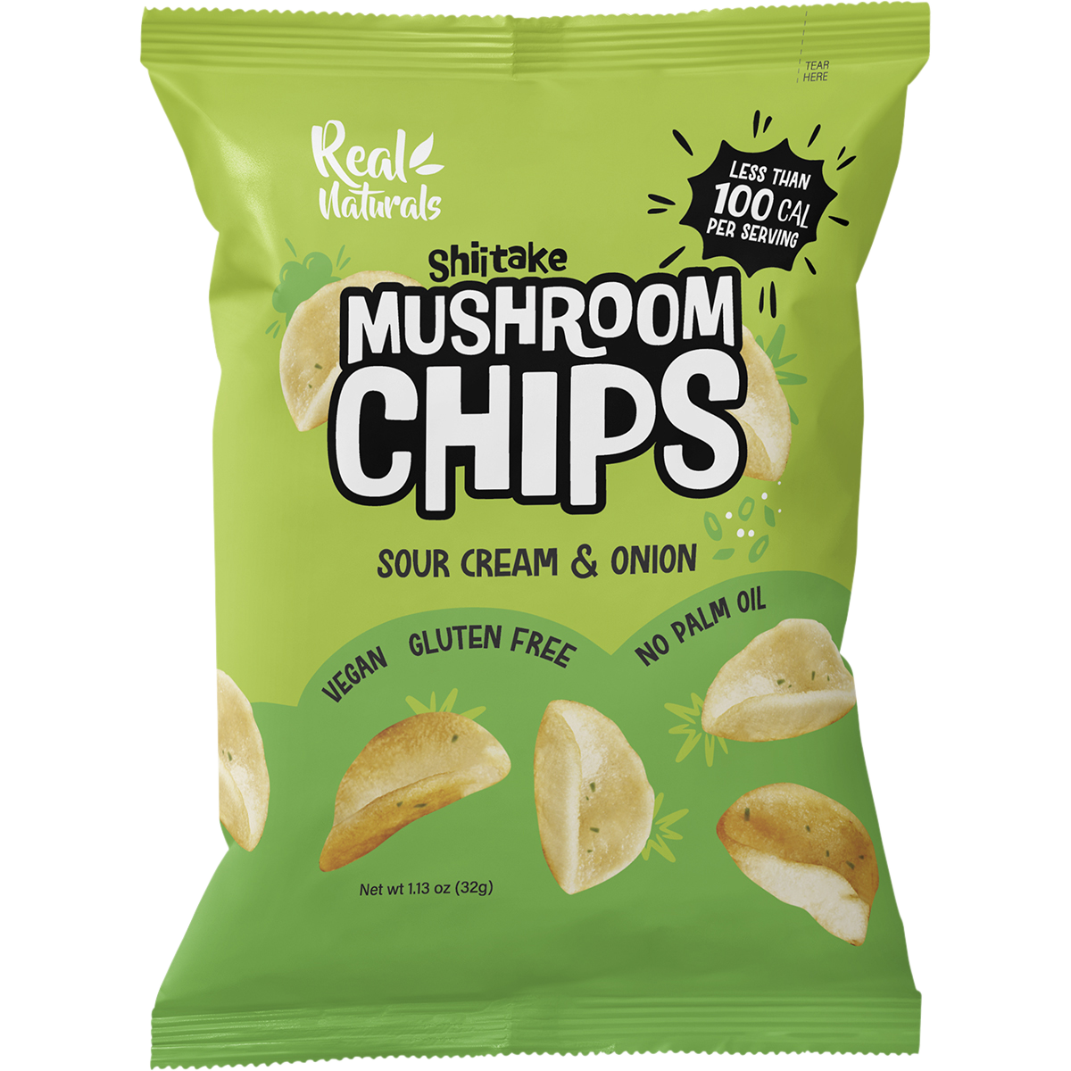 Real Naturals - Shiitake Mushroom Chips Sour Cream & Onion 32g
