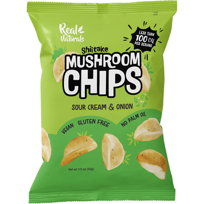 Real Naturals - Shiitake Mushroom Chips Sour Cream & Onion 32g
