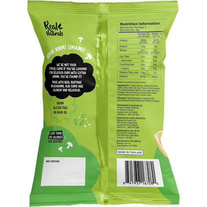 Real Naturals - Shiitake Mushroom Chips Sour Cream & Onion 32g