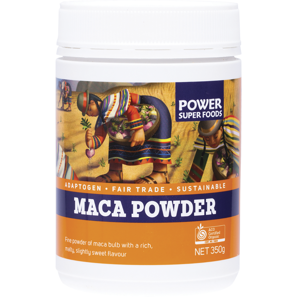 Power Super Foods - Maca Powder Tub Certified Organic 350g