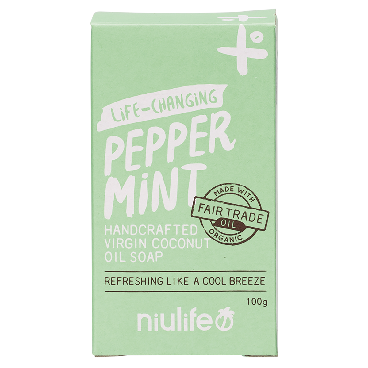 Niulife - Coconut Oil Soap Peppermint 100g
