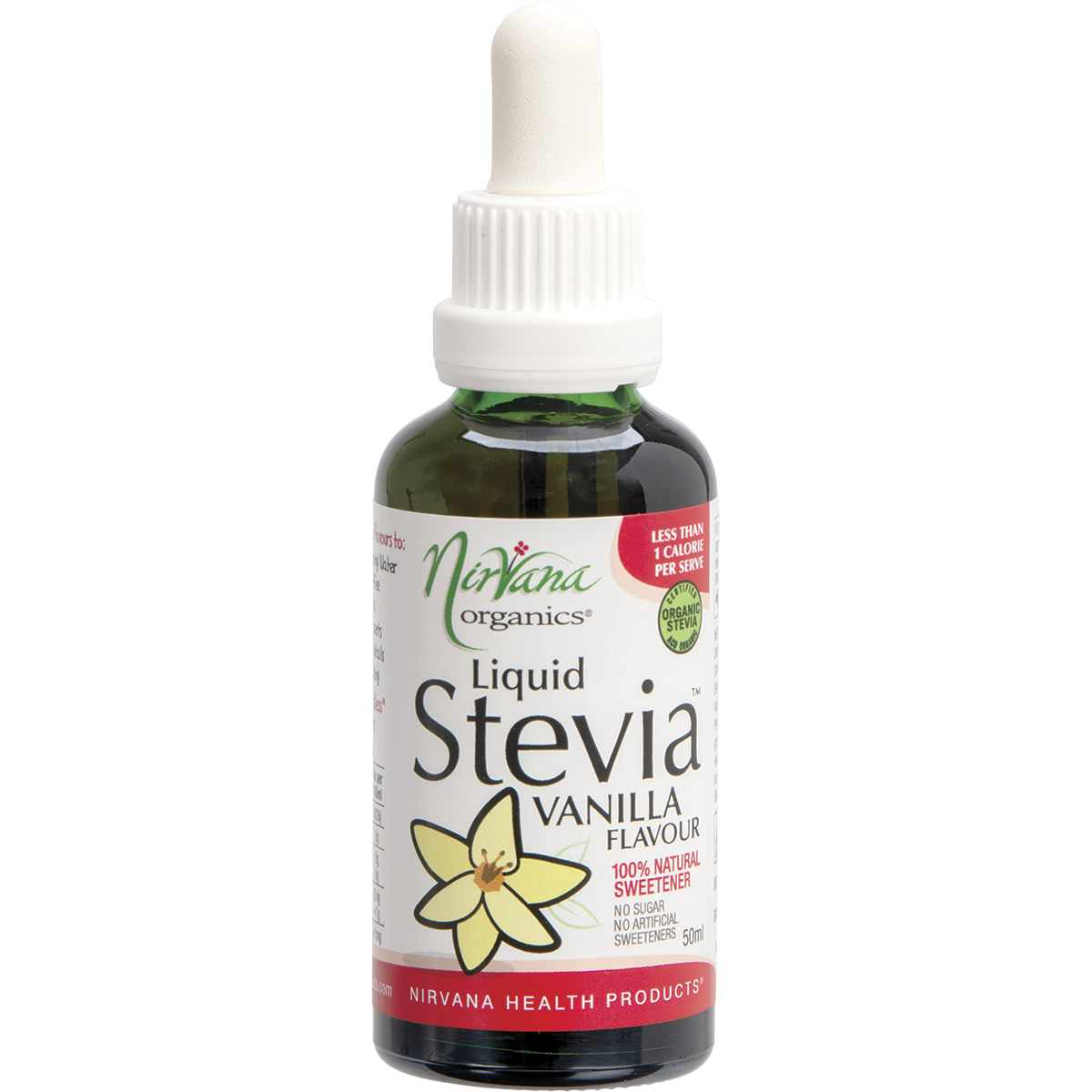 Nirvana Organics - Liquid Stevia Vanilla 50ml