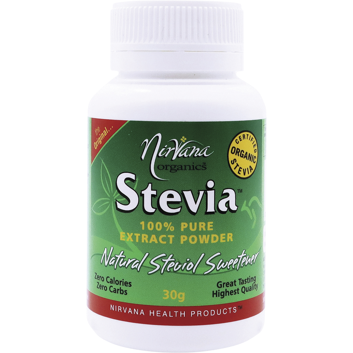 Nirvana Organics - Stevia 100% Pure Extract Powder 30g