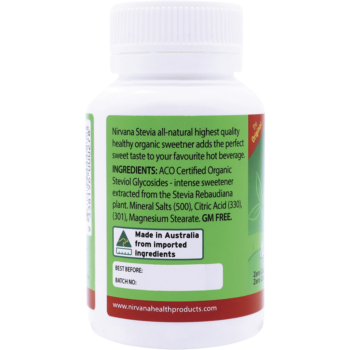 Nirvana Organics - Stevia 100% Pure Extract Powder 30g