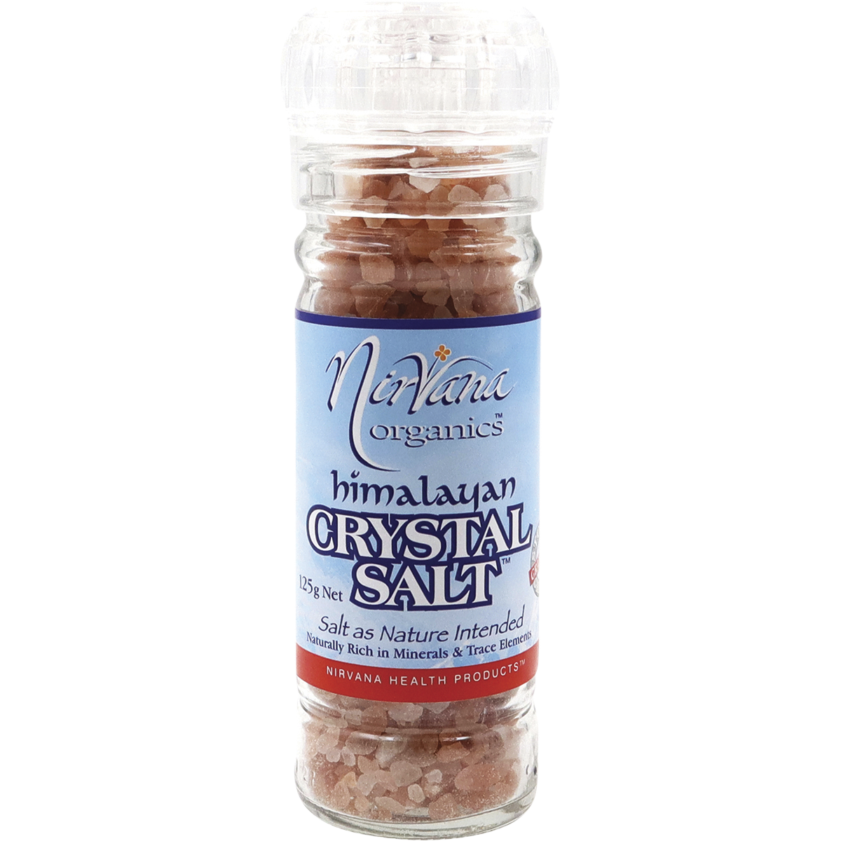 Nirvana - Himalayan Salt Granules Glass Grinder 125g
