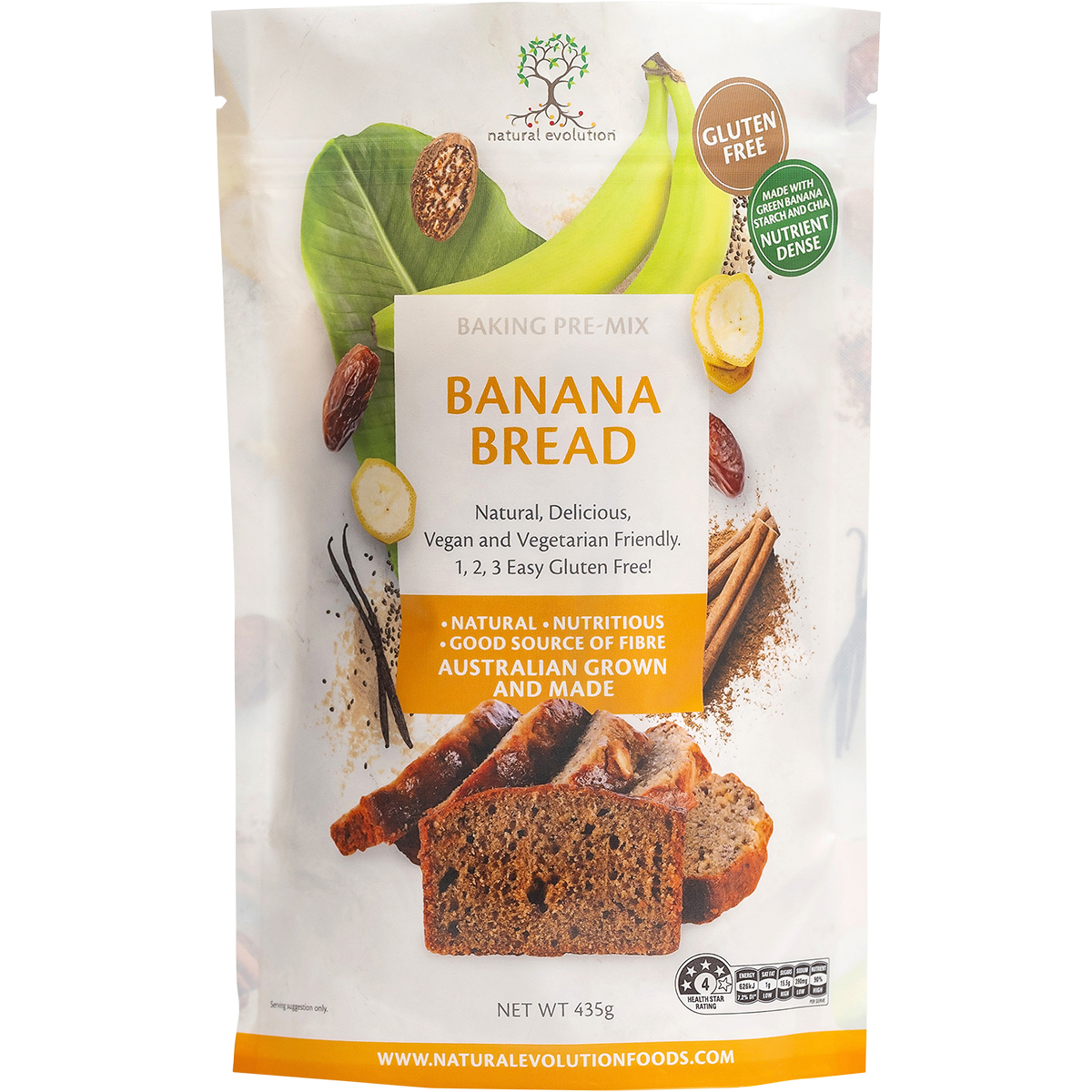 Natural Evolution - Banana Bread Mix 435g