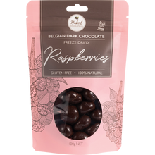 Naked Chocolate Co - Freeze Dried Raspberries Dark Chocolate 100g