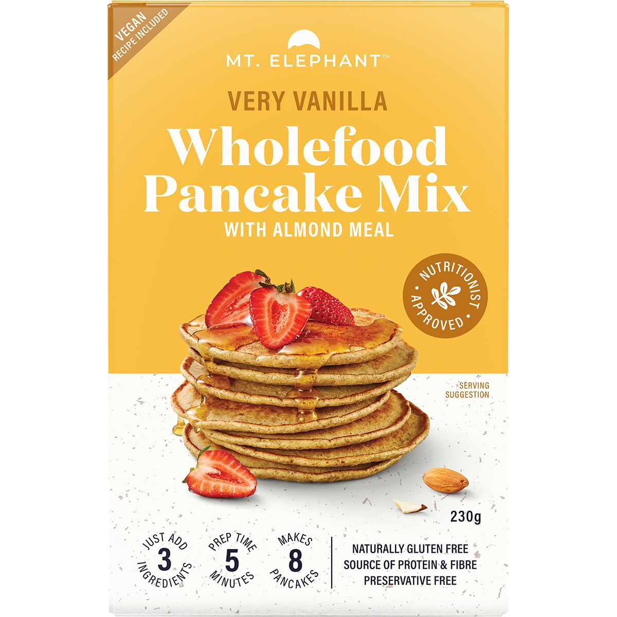 Mt. Elephant - Wholefood Pancake Mix Very Vanilla 230g