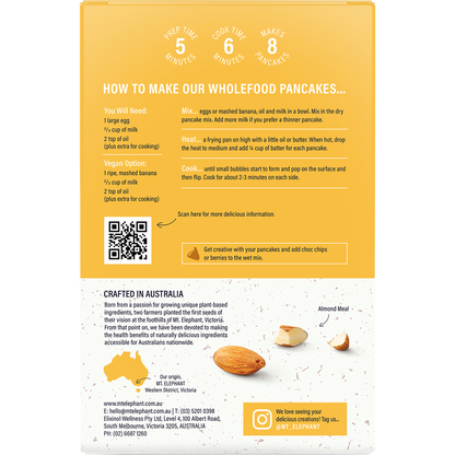 Mt. Elephant - Wholefood Pancake Mix Very Vanilla 230g