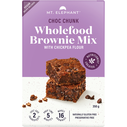 Mt. Elephant - Wholefood Brownie Mix Choc Chunk 350g