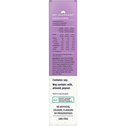 Mt. Elephant - Wholefood Brownie Mix Choc Chunk 350g