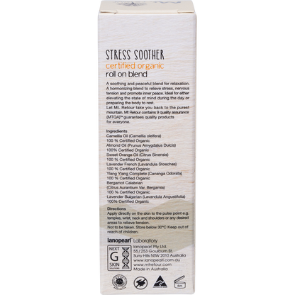 Mt Retour - Essential Oil 100% Stress Soother Blend Roll-On 10ml
