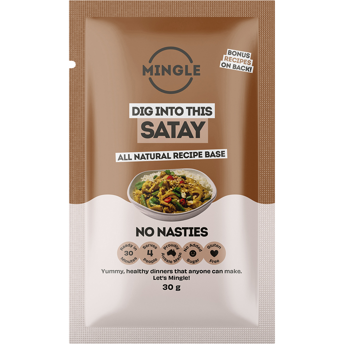 Mingle - Satay All Natural Recipe Base 30g