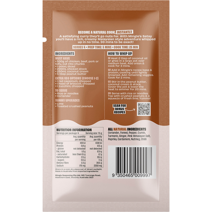 Mingle - Satay All Natural Recipe Base 30g