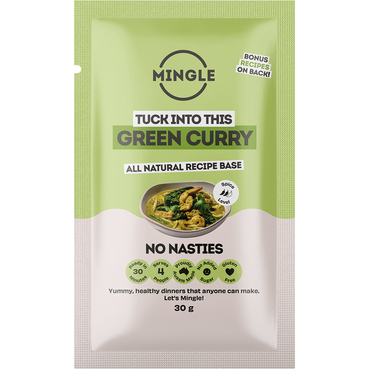 Mingle - Green Curry All Natural Recipe Base 30g