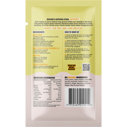 Mingle - Mexican Fajita All Natural Recipe Base 35g