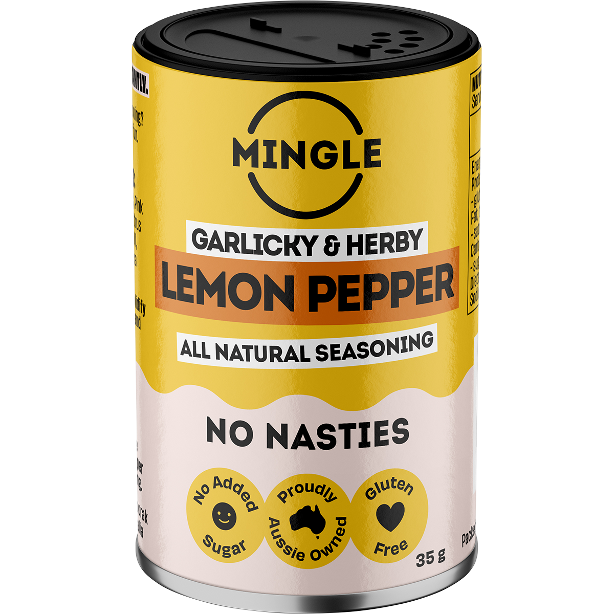 Mingle - Lemon Pepper All Natural Seasoning 35g