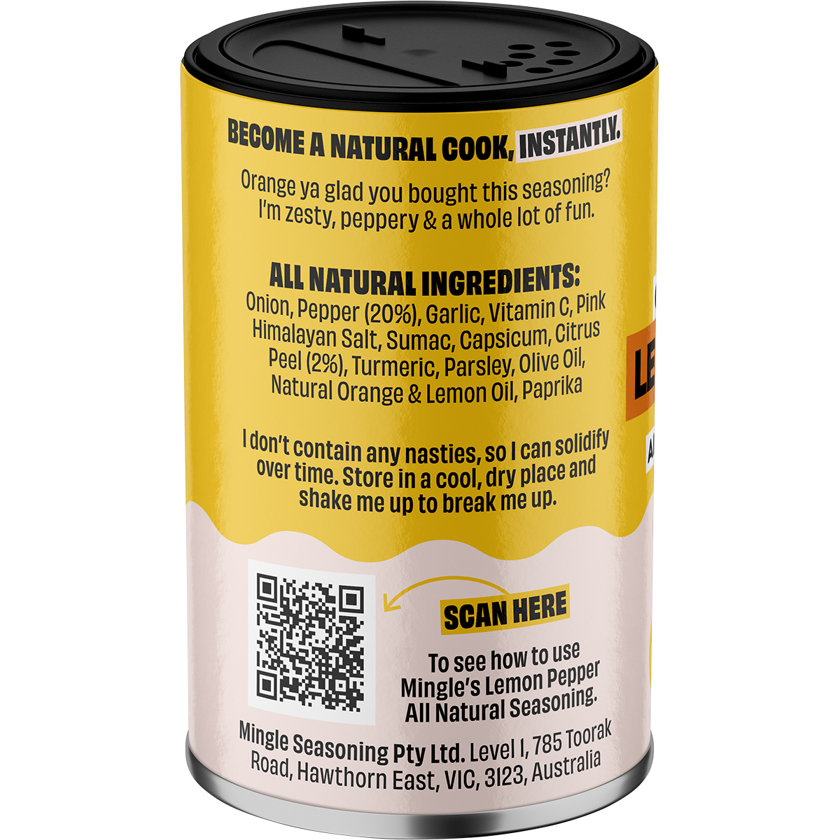Mingle - Lemon Pepper All Natural Seasoning 35g