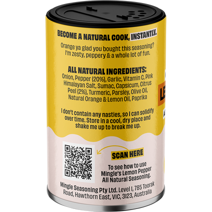 Mingle - Lemon Pepper All Natural Seasoning 35g