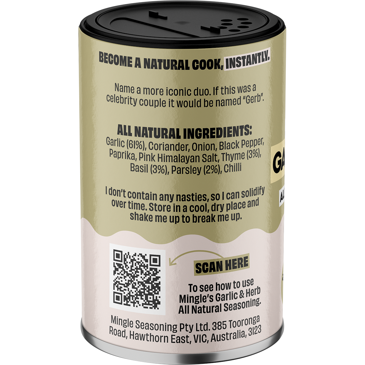 Mingle - Garlic & Herb All Natural Seasoning 50g