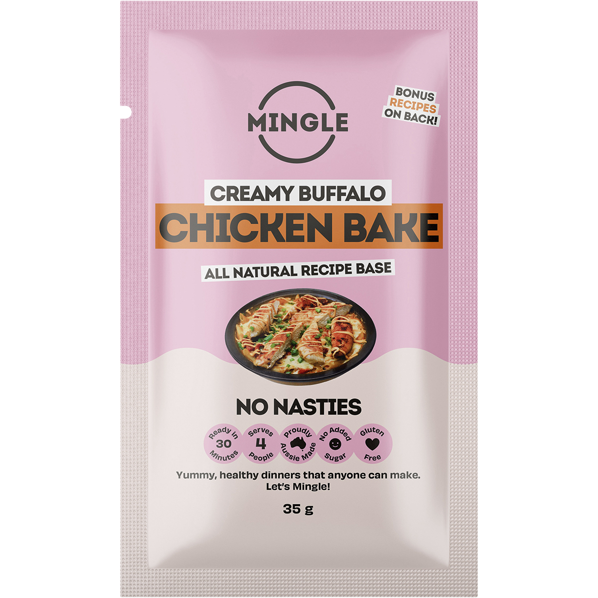 Mingle - Buffalo Chicken Bake All Natural Recipe Base 35g