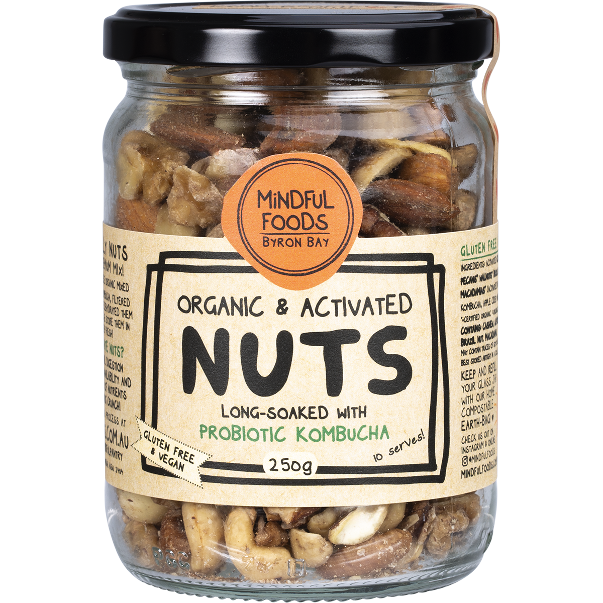 Mindful Foods - Mixed Nuts Organic & Activated 250g