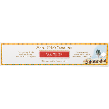Marco Polo's Treasures - Incense Sticks Red Mirrha 10pk