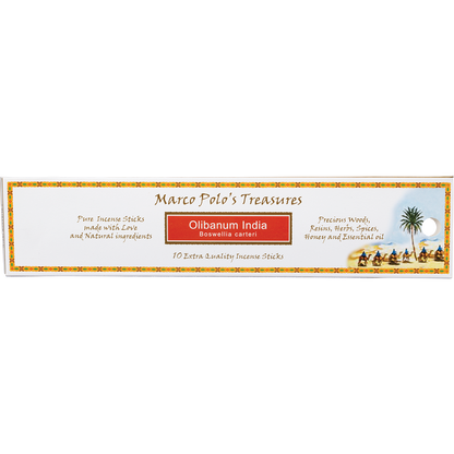 Marco Polo's Treasures - Incense Sticks Olibanum India 10pk
