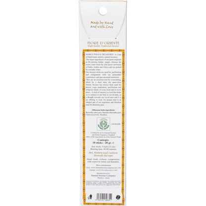 Marco Polo's Treasures - Incense Sticks Olibanum India 10pk
