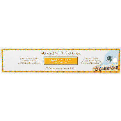 Marco Polo's Treasures - Incense Sticks Benzoin Siam 10pk