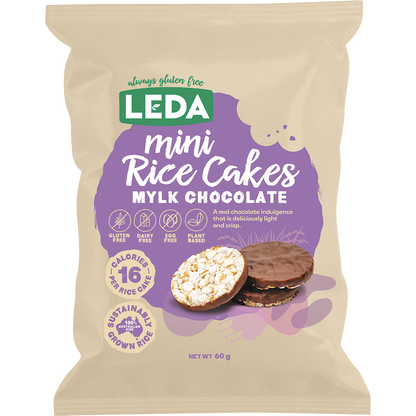 Leda - Mini Rice Cakes Mylk Chocolate 60g