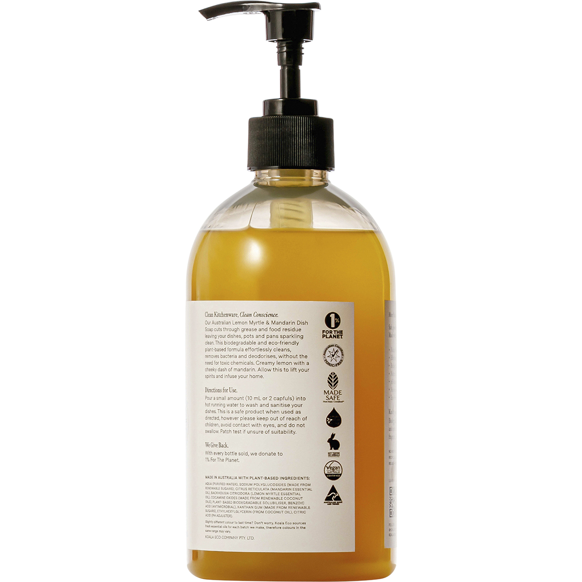 Koala Eco - Dish Soap Lemon Myrtle & Mandarin 500ml