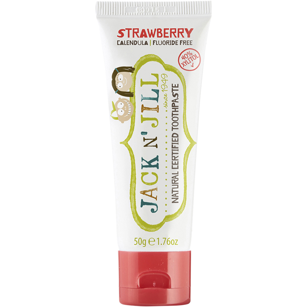 Jack n Jill - Toothpaste Children Strawberry Fluoride Free 50g