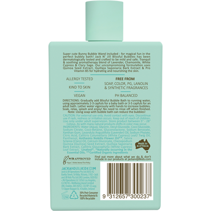 Jack n' Jill - Blissful Bubbles Bubble Bath & Magic Bubble Wand 300ml