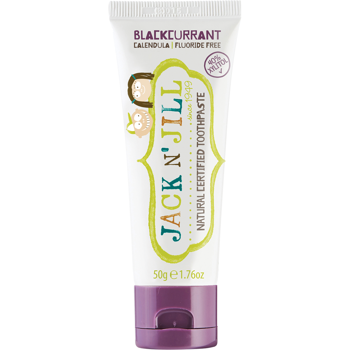Jack n Jill - Toothpaste Children Blackcurrant Fluoride Free 50g