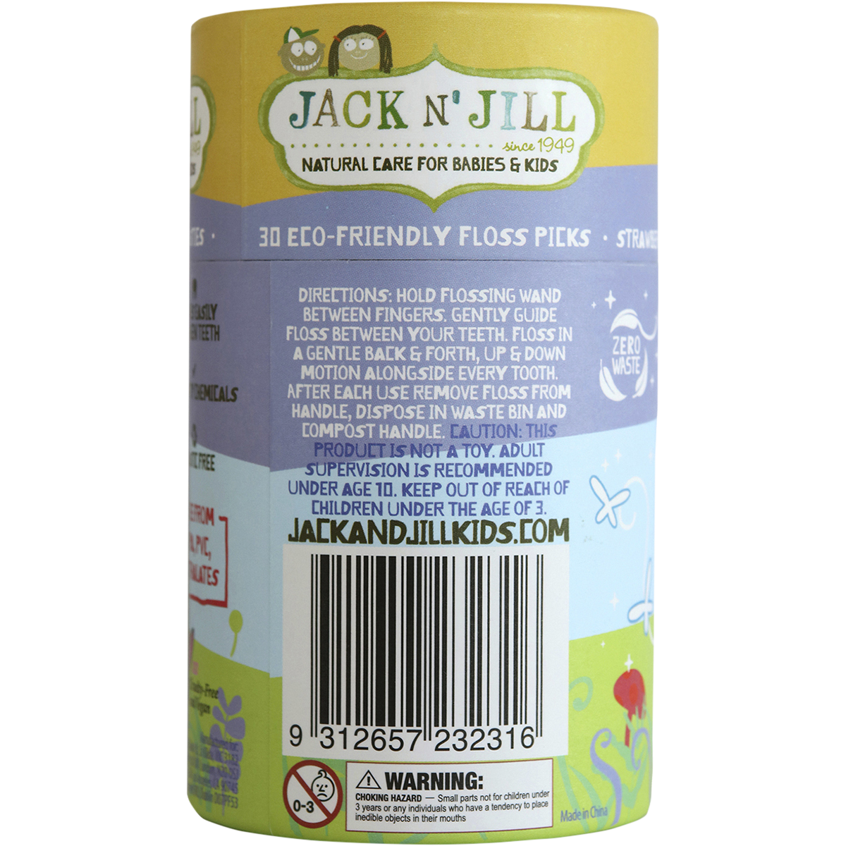 Jack n Jill - Fairy Floss Picks Strawberry 30pcs