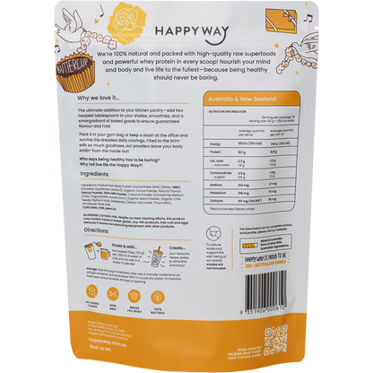 Happy Way - Whey Protein Powder Choc Peanut Butter 500g
