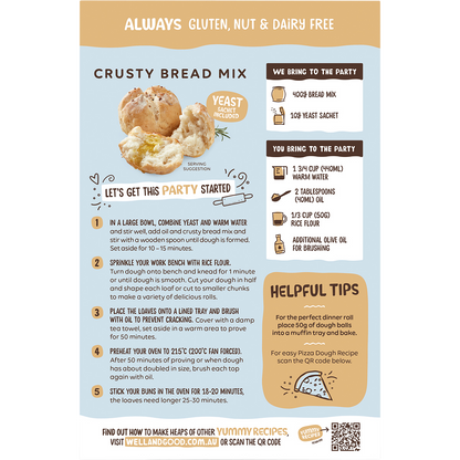Well & Good - Crusty Bread Mix 410g