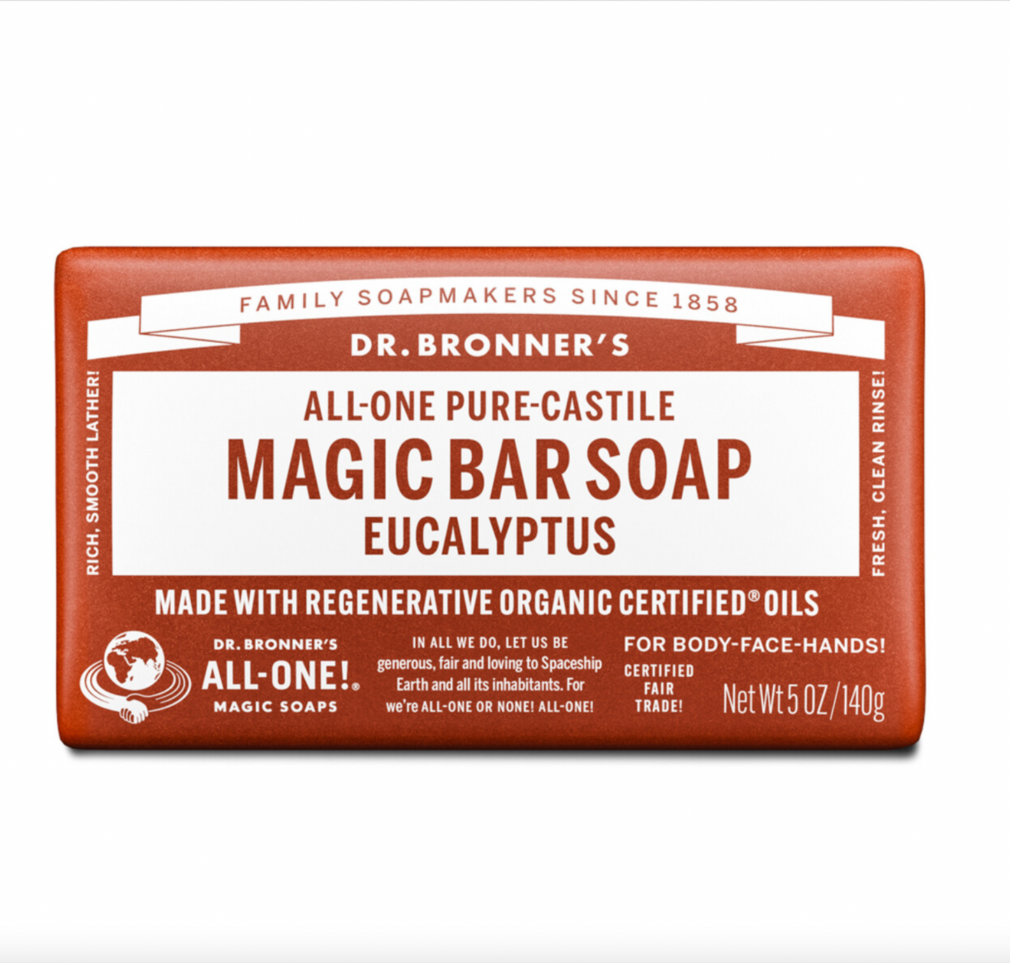 Dr Bronners - Eucalyptus Bar Soap 140g 140g