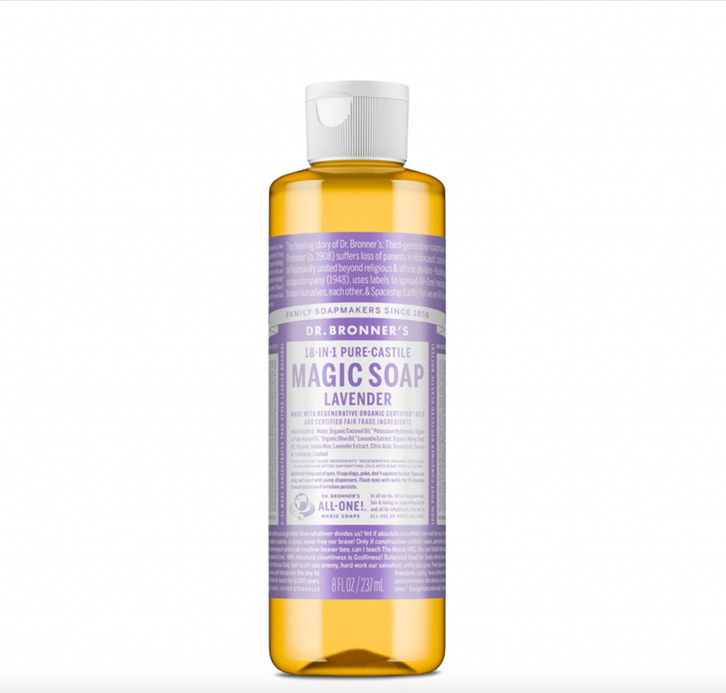 Dr Bronners - Lavender Pure-Castile Magic Liquid Soap 237ml
