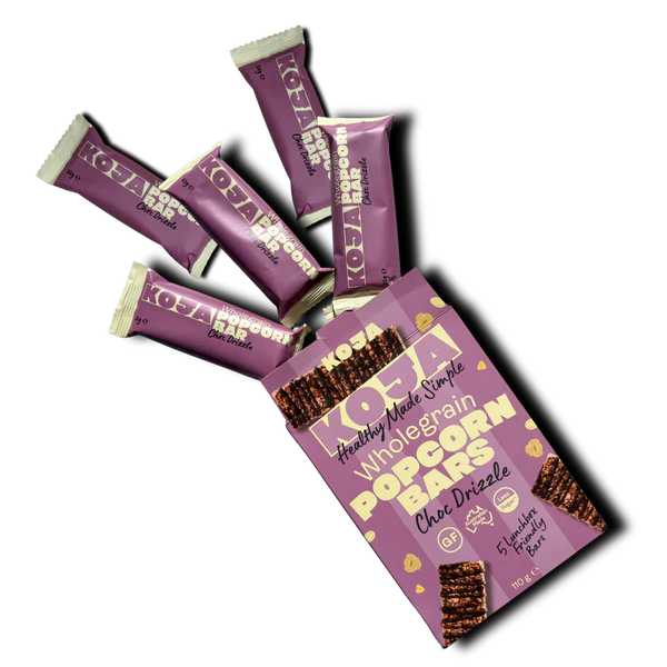 Koja - Choc Drizzle Wholegrain Popcorn Bar 5x22g