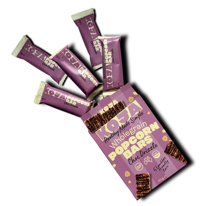 Koja - Choc Drizzle Wholegrain Popcorn Bar 5x22g