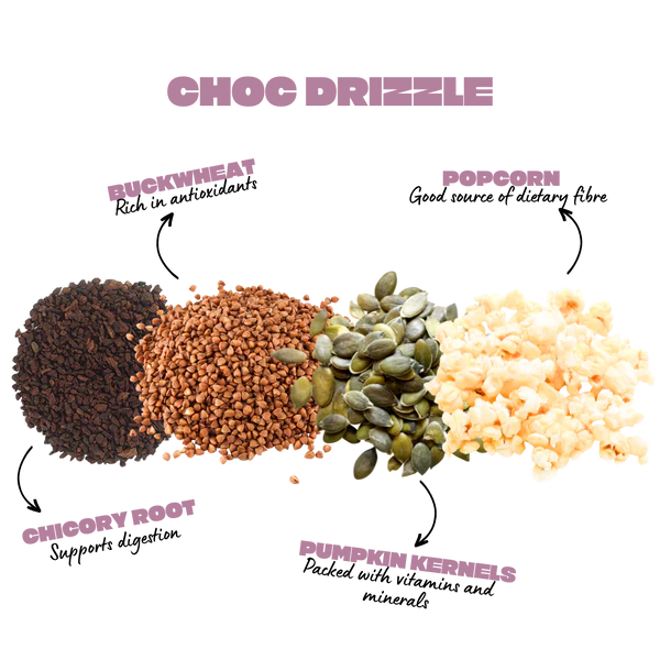 Koja - Choc Drizzle Wholegrain Popcorn Bar 5x22g
