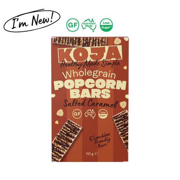 Koja - Salted Caramel Wholegrain Popcorn Bars 5x22g